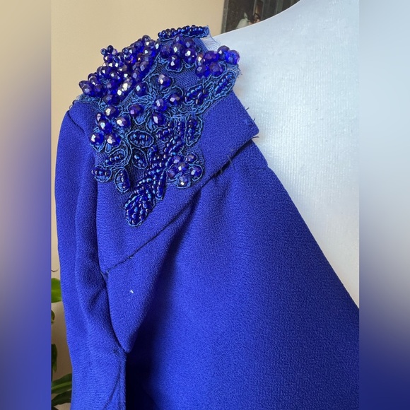 Allure Royal Blue Evening Dress - Picture 8 of 13